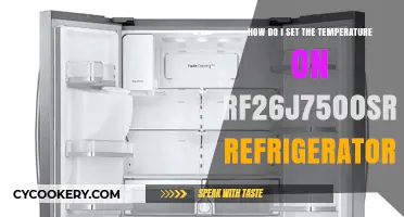Easy Steps to Adjust Temperature on RF26J7500SR Fridge