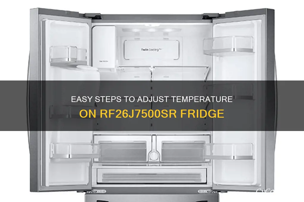 how do i set the temperature on rf26j7500sr refrigerator