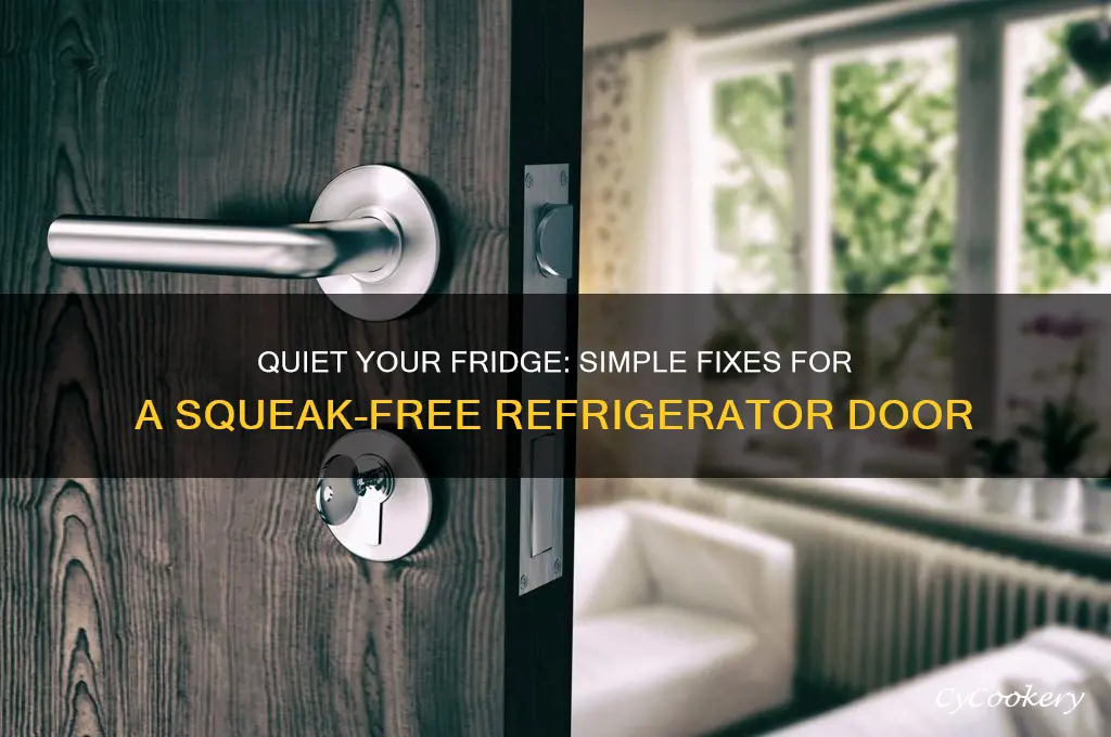 how do i stop my refrigerator door from squeaking