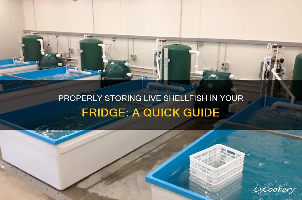 how do i store live shellfish in my refrigerator