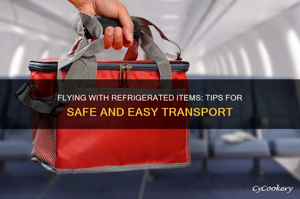 how do i take refrigerated items on a plane