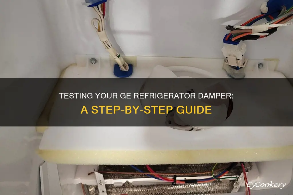 how do i test my ge refrigerator damper