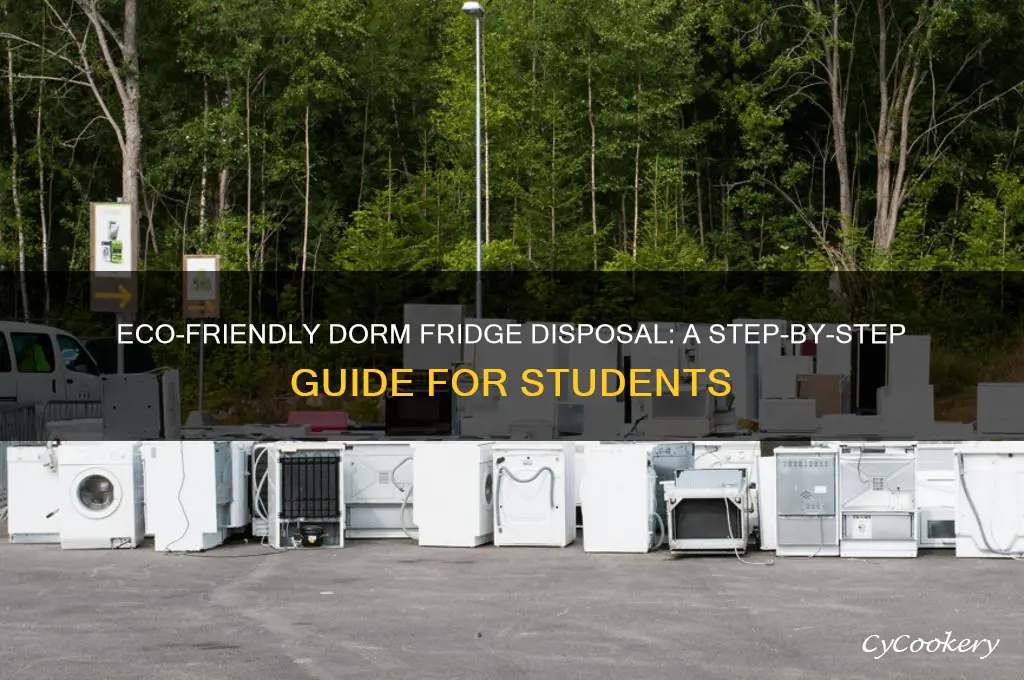 how do i throw away a dorm refrigerator