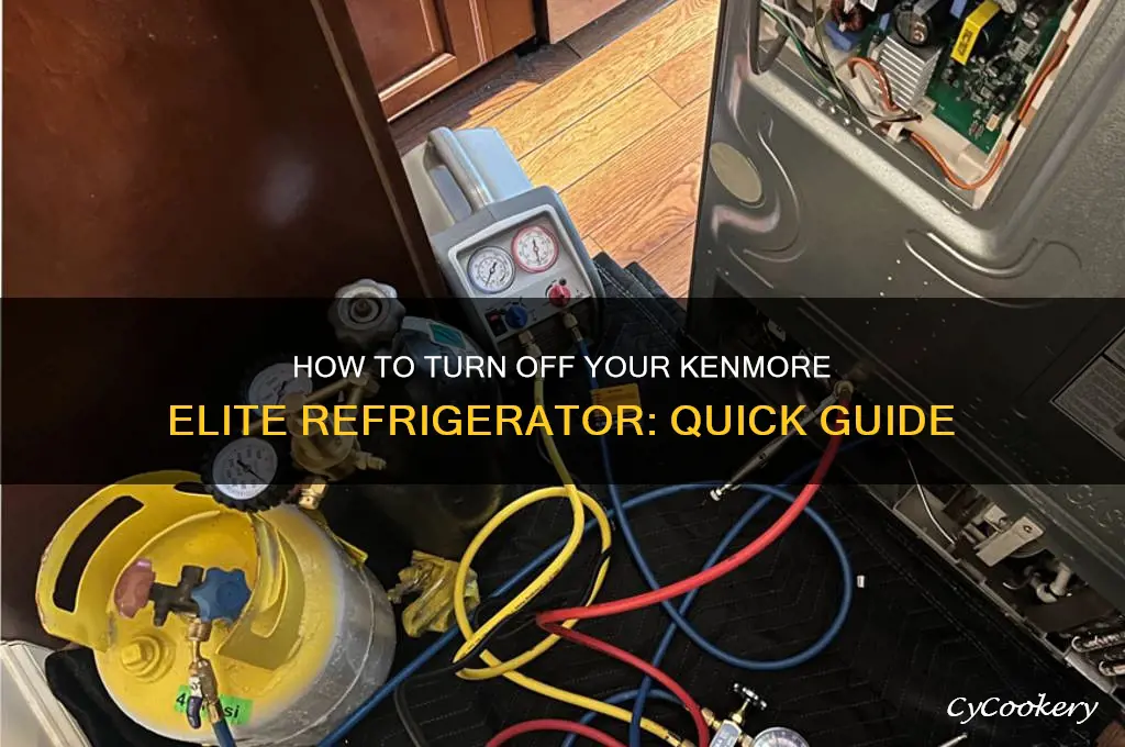 how do i turn off my kenmore elite refrigerator