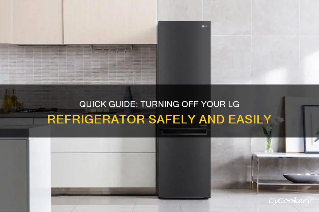 how do i turn off my lg refrigerator