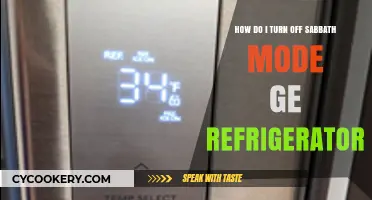 How to Disable Sabbath Mode on Your GE Refrigerator Easily