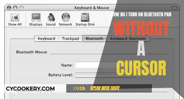 Activating Bluetooth PAN Without a Cursor