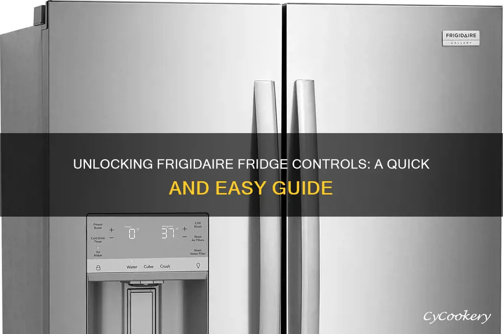 how do i unlock controls on my frigidaire refrigerator