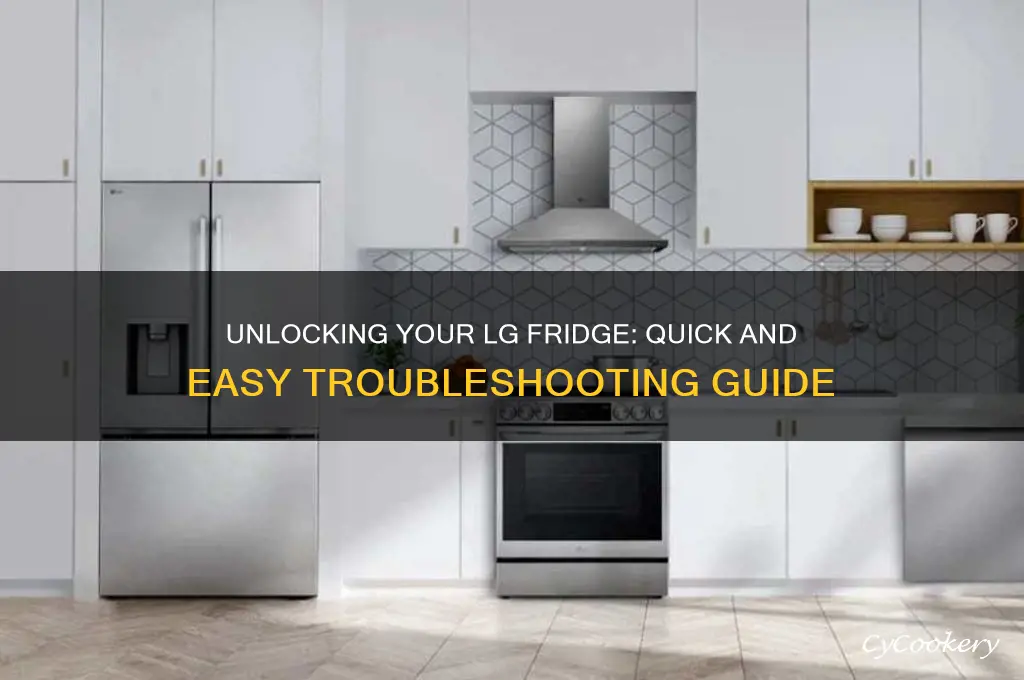 how do i unlock my lg refrigerator