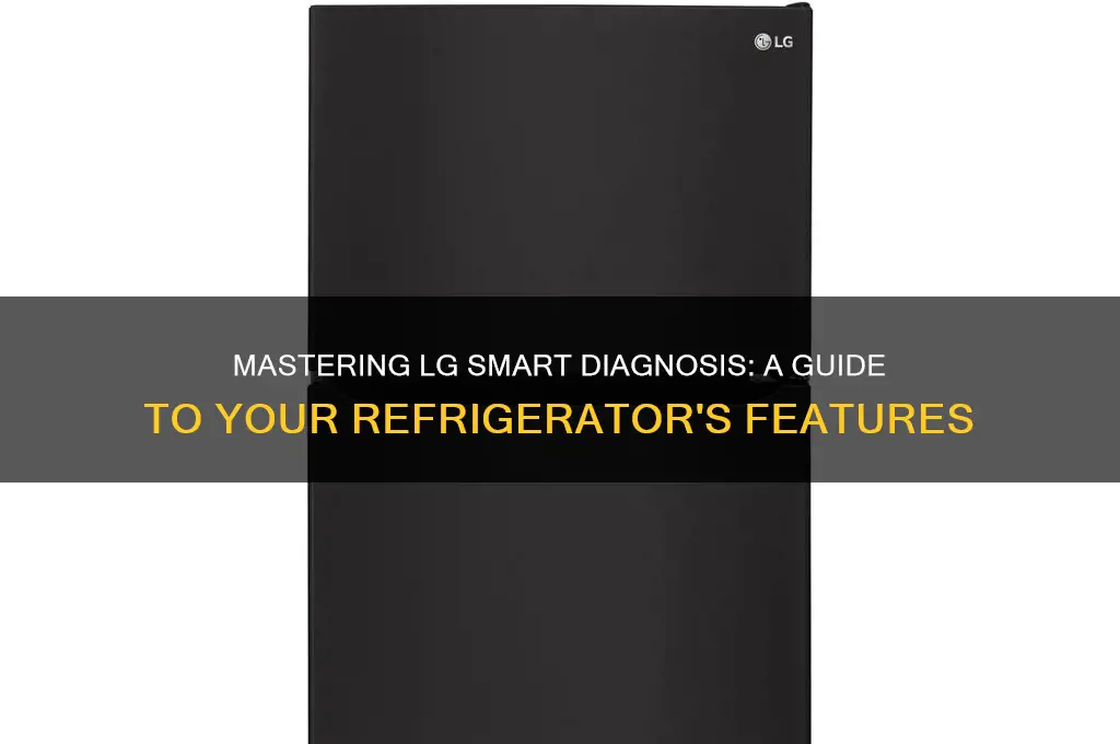 how do i use lg smart diagnosis refrigerator