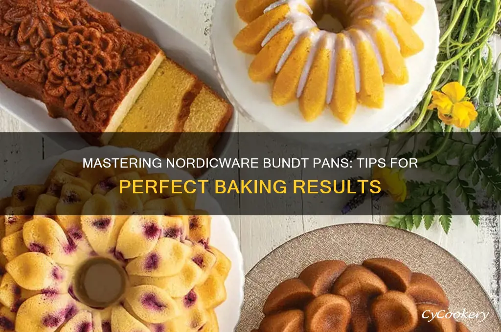 how do I use nordicware bundt pans