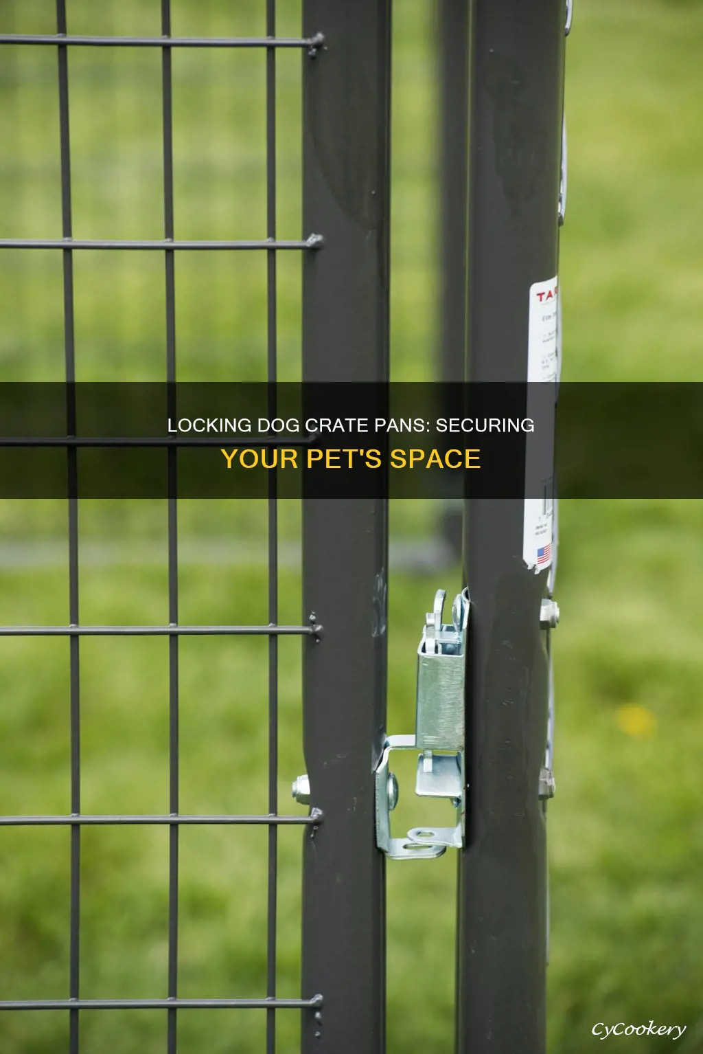 how do lock pans in dog crate