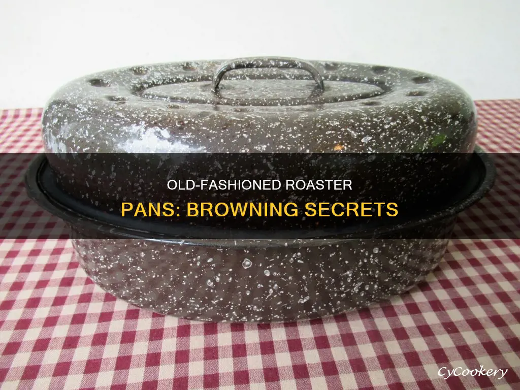 how do old fashioned roaster pans brown