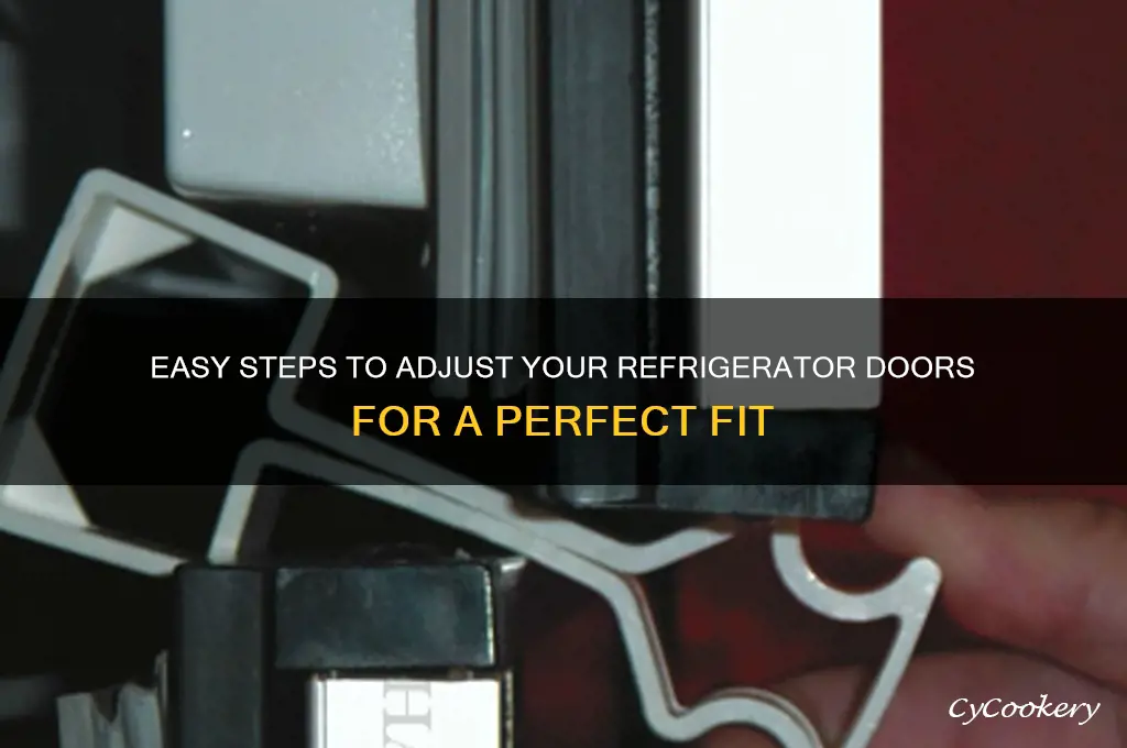how do you ajust the doors on a refrigerator