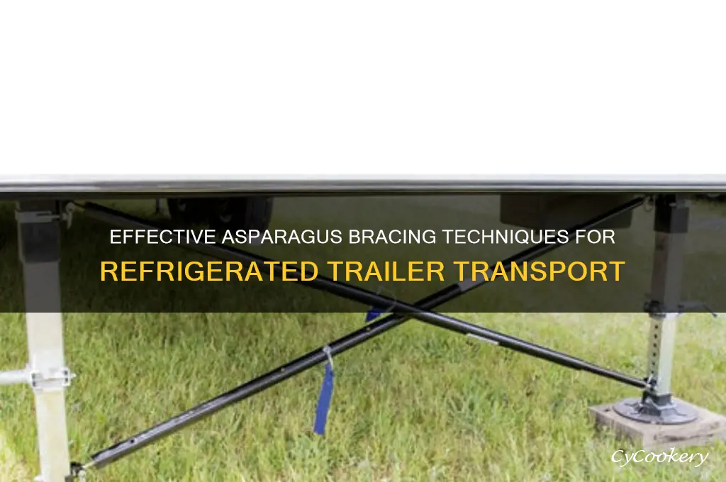 how do you brace asparagus in a refrigerated trailer