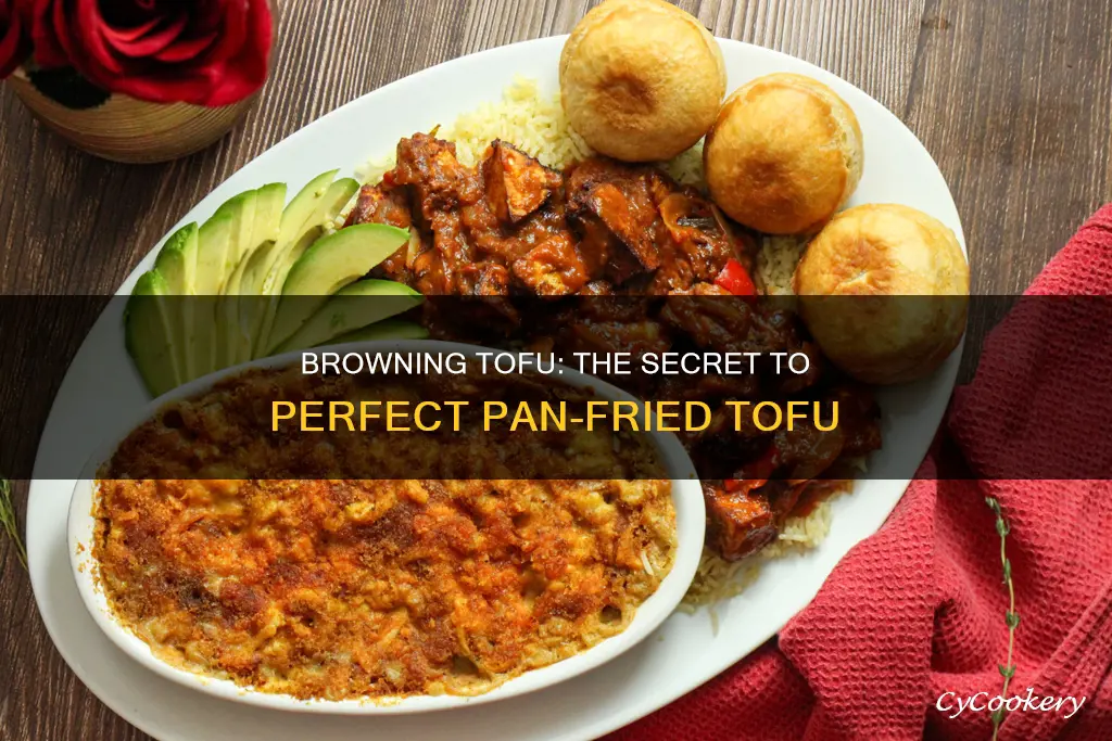 how do you brown tofu in a pan