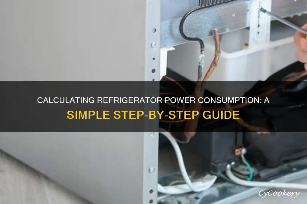 how do you calculate refrigerator power consumption