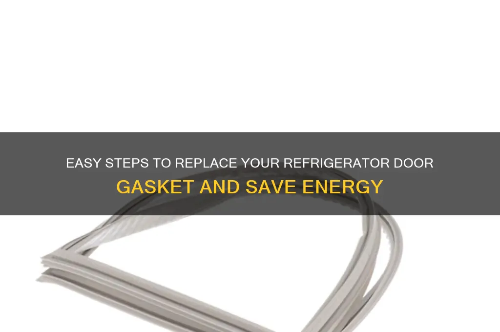 how do you change a refrigerator door gasket
