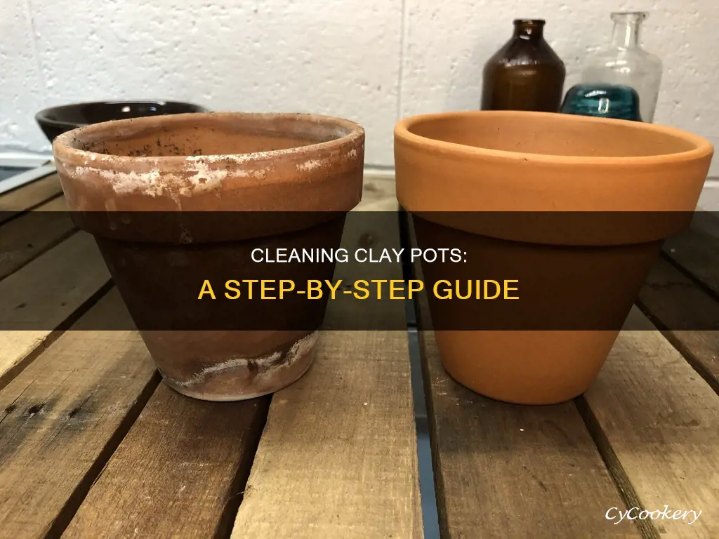 how do you clean clay pots for cooking