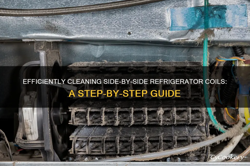 how do you clean refrigerator coils side by side
