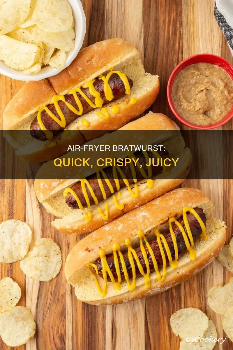 how do you cook a bratwurst in an air fryer