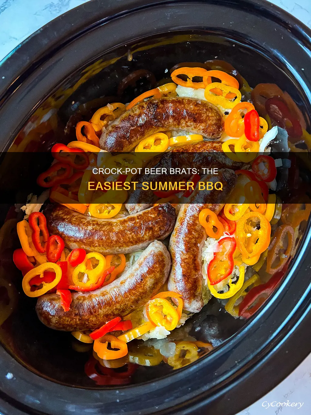 how do you cook beer brats in a crock pot