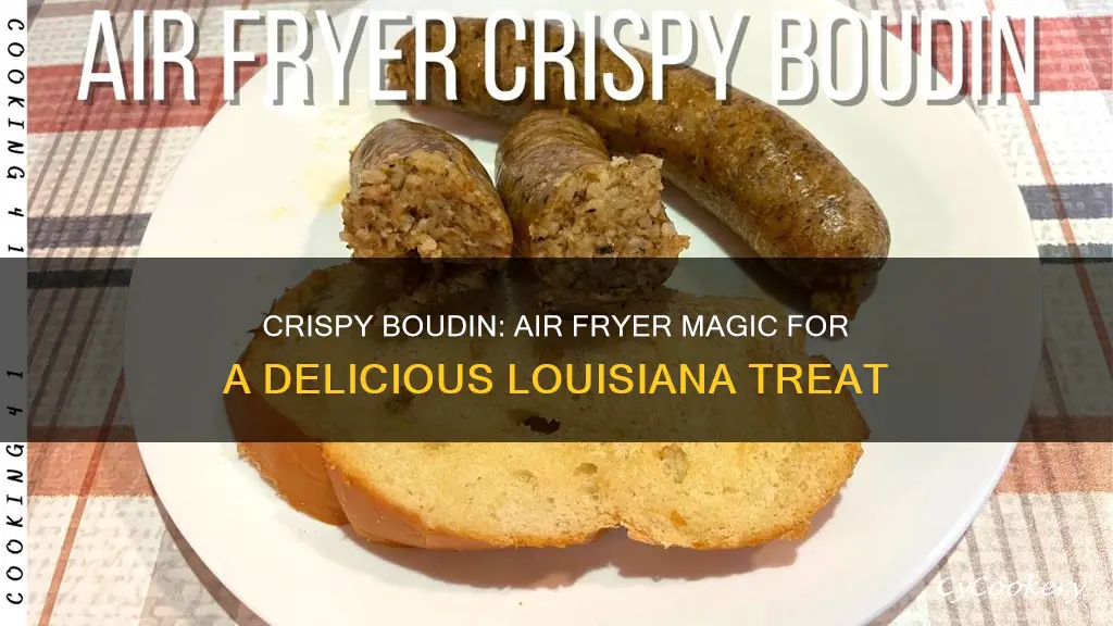 how do you cook boudin in an air fryer