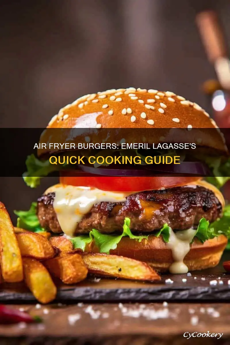 how do you cook burgers in emeril lagasse air fryer
