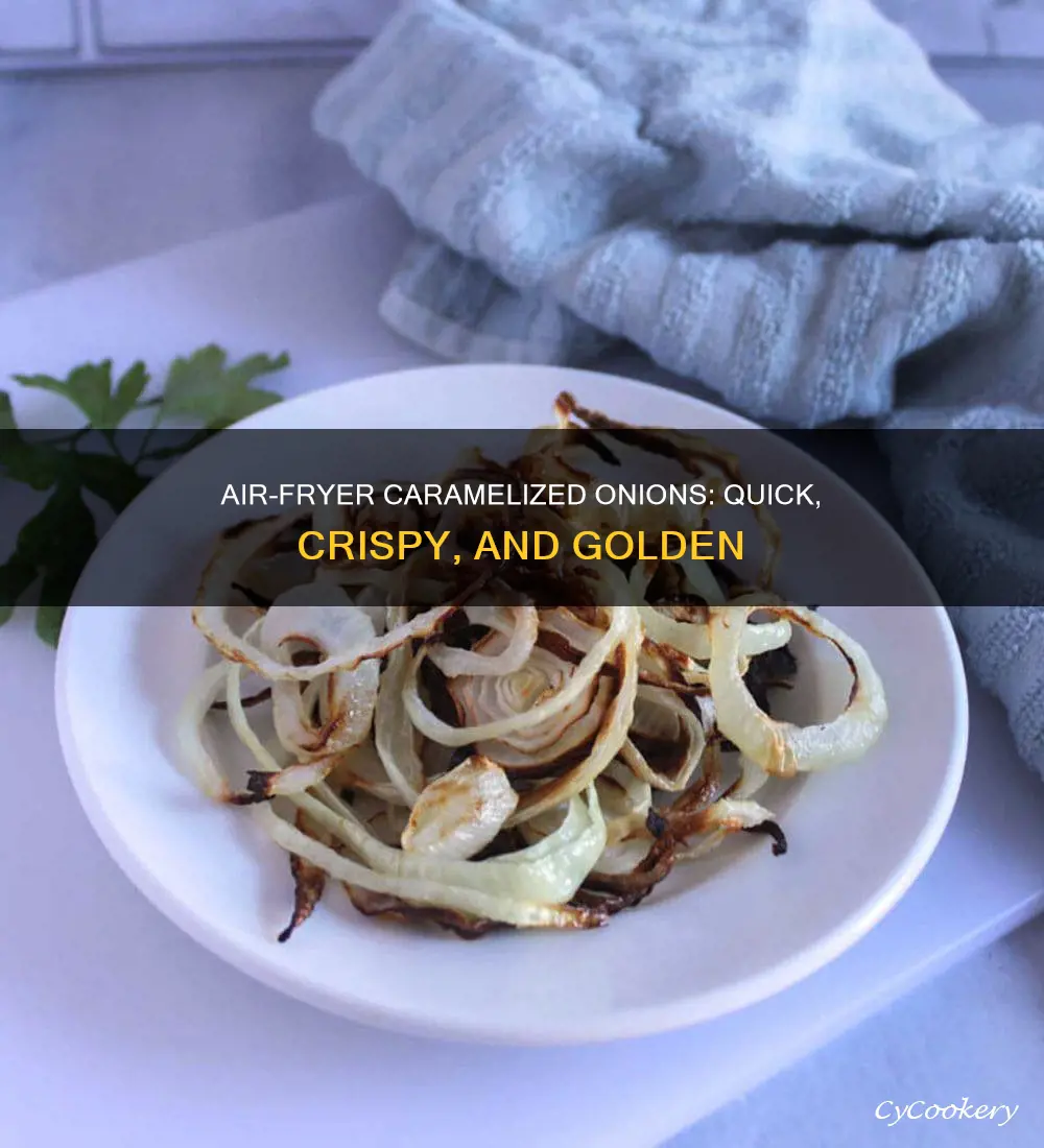 how do you cook carmelized onios in an air fryer