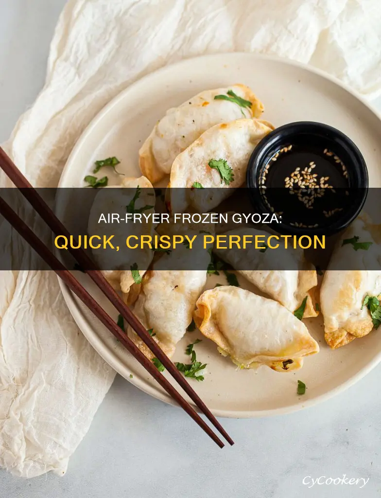 how do you cook frozen gyoza in an air fryer