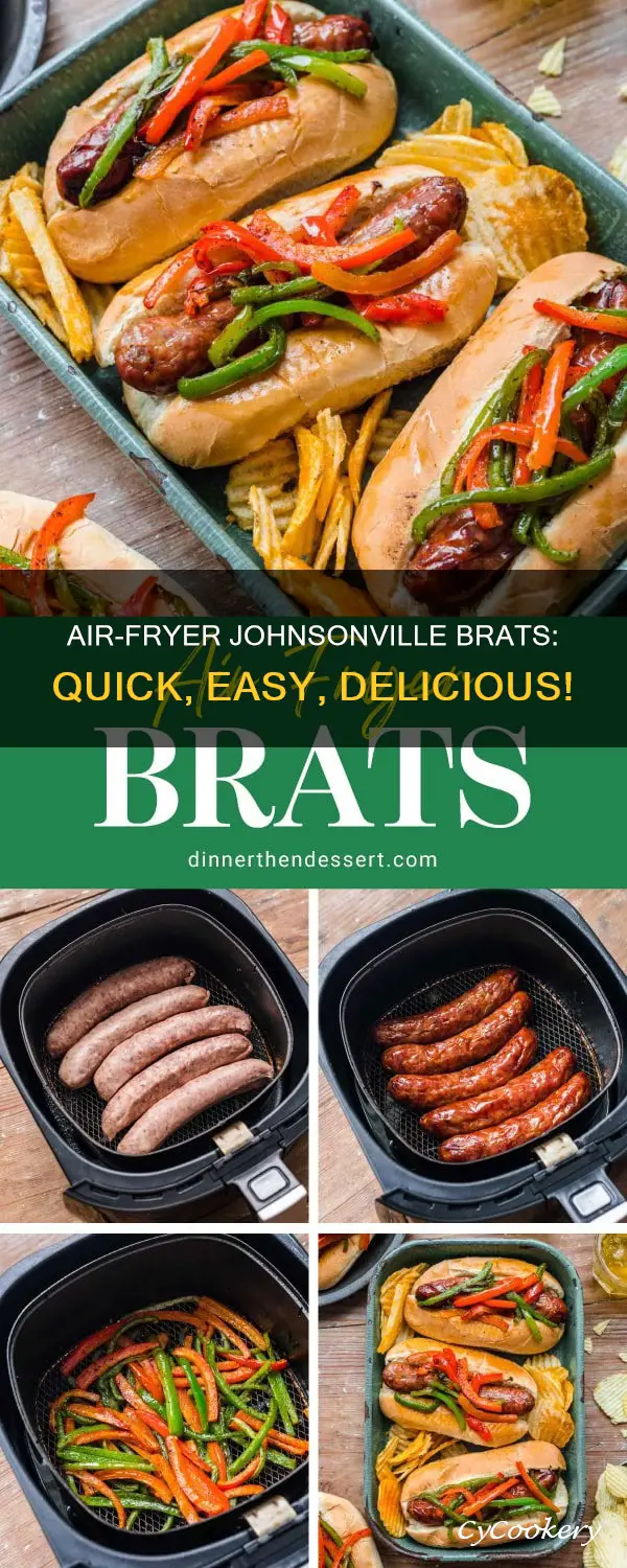 how do you cook johnsonville brats in an air fryer