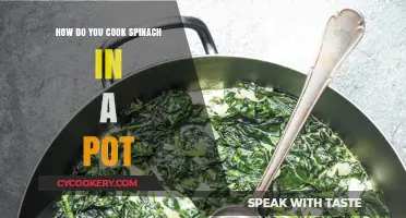 Spinach Cooking Basics: Pot Preparation