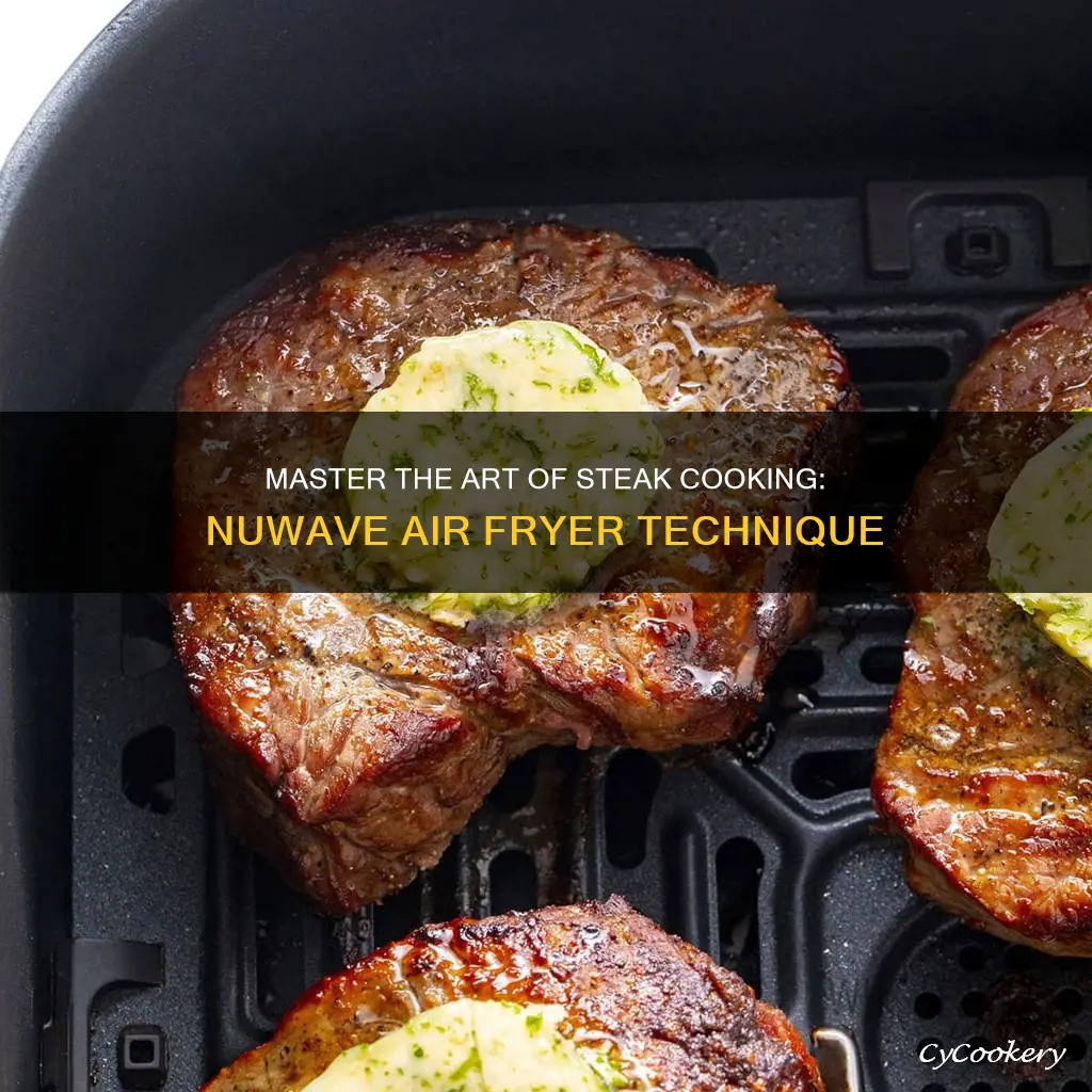 how do you cook steak in a nuwave air fryer