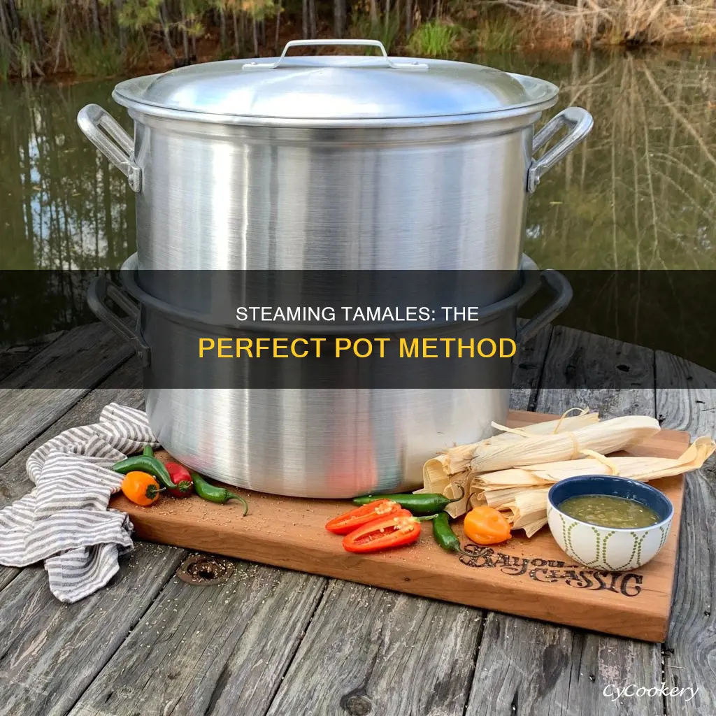 how do you cook tamales in a pot