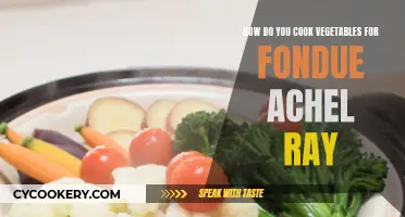 Steamy Veggies: Perfecting the Art of Fondue with Rachel Ray