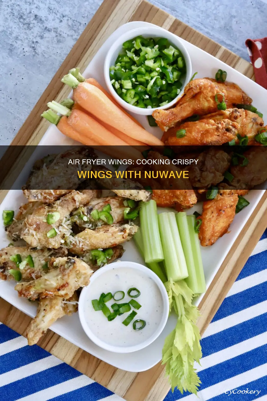 how do you cook wings in a nuwave air fryer