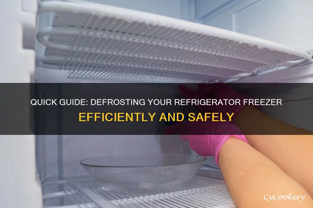 how do you defrost a freezer in a refrigerator