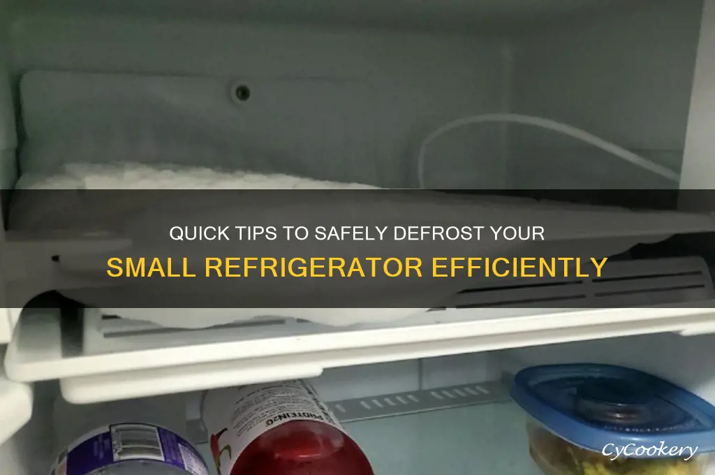 how do you defrost a small refrigerator