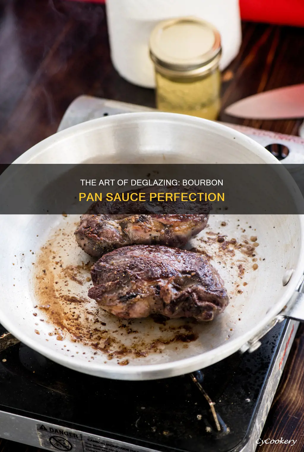 how do you deglaze a pan with bourbon