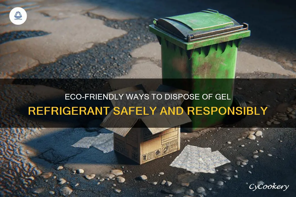how do you dispose of gel refrigerant
