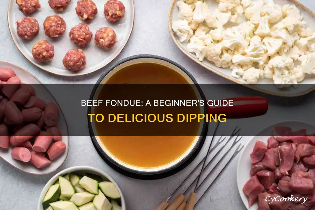 how do you eat beef fondue