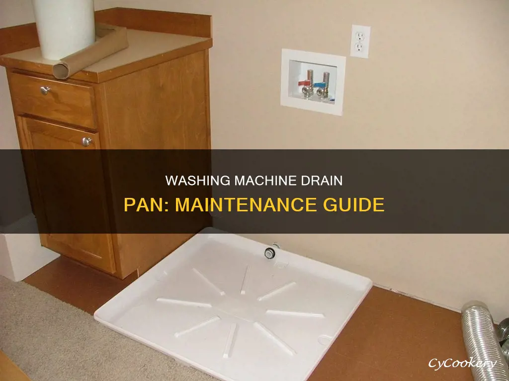 how do you empty a washer drain pan