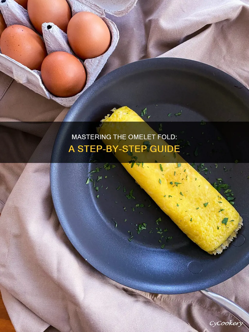 how do you fold an omelet in a pan