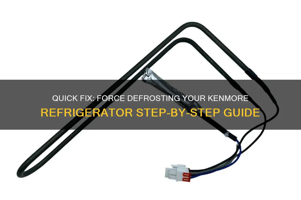 how do you force defrost on a kenmore refrigerator