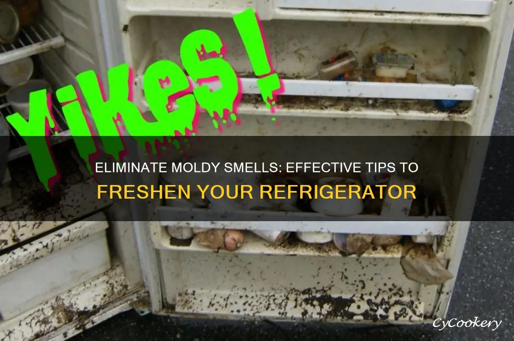 how do you get moldy smell out of refrigerator