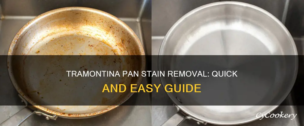 how do you get stains out of tramontina pans