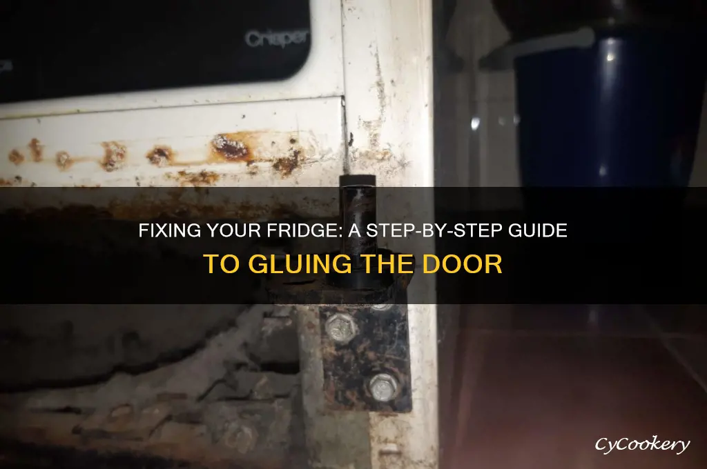how do you glue the refrigerator