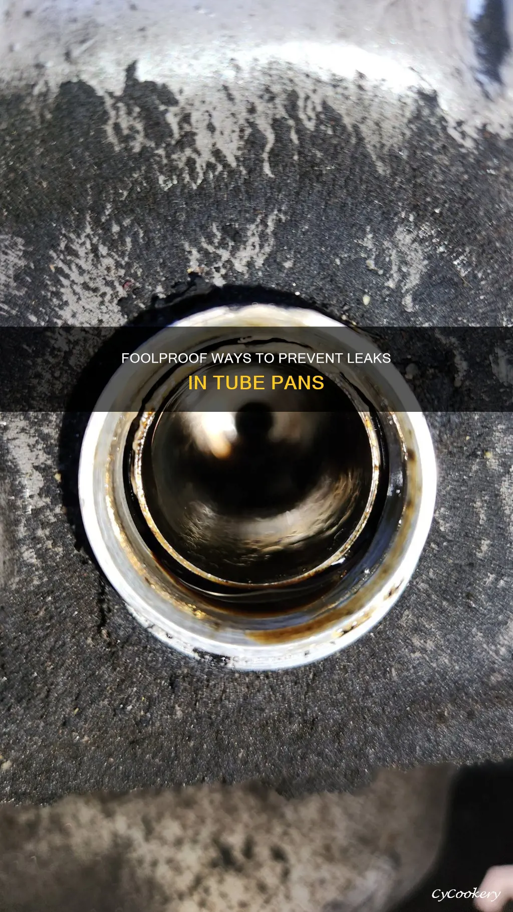 how do you keep a tube pan from leaking