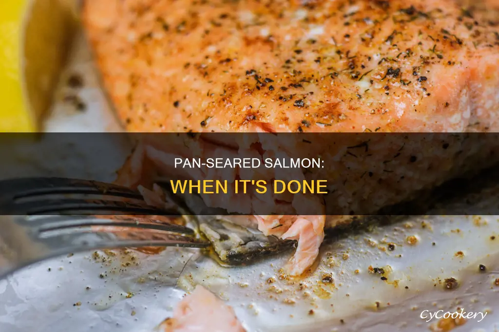 how do you know when pan seared salmon is done