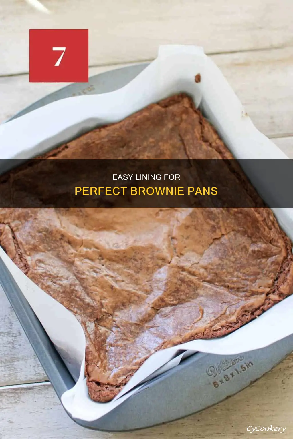 how do you line a pan for brownies